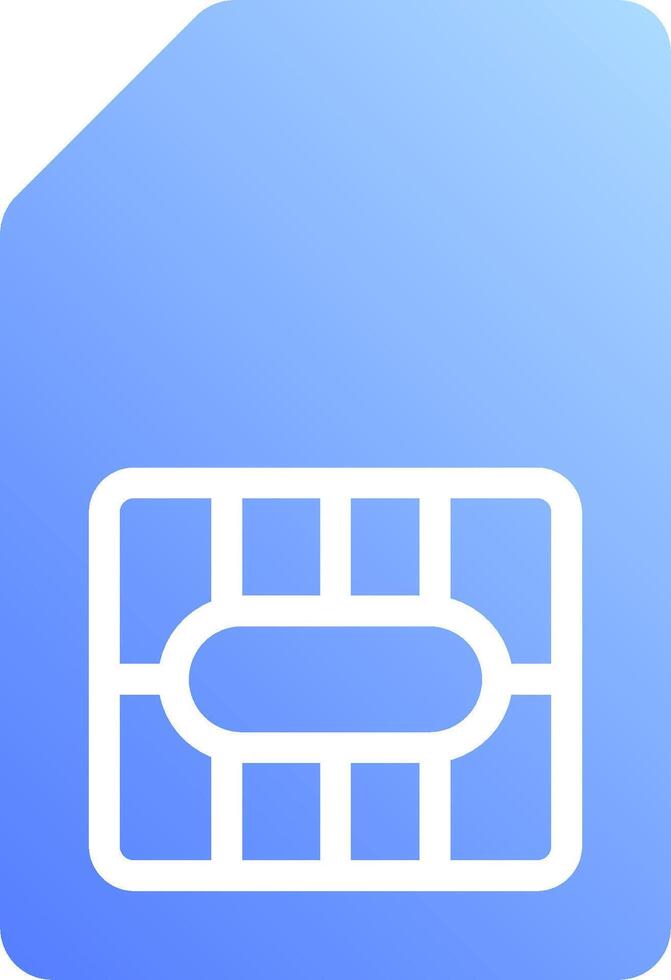 A blue square with a white rectangle on it vector