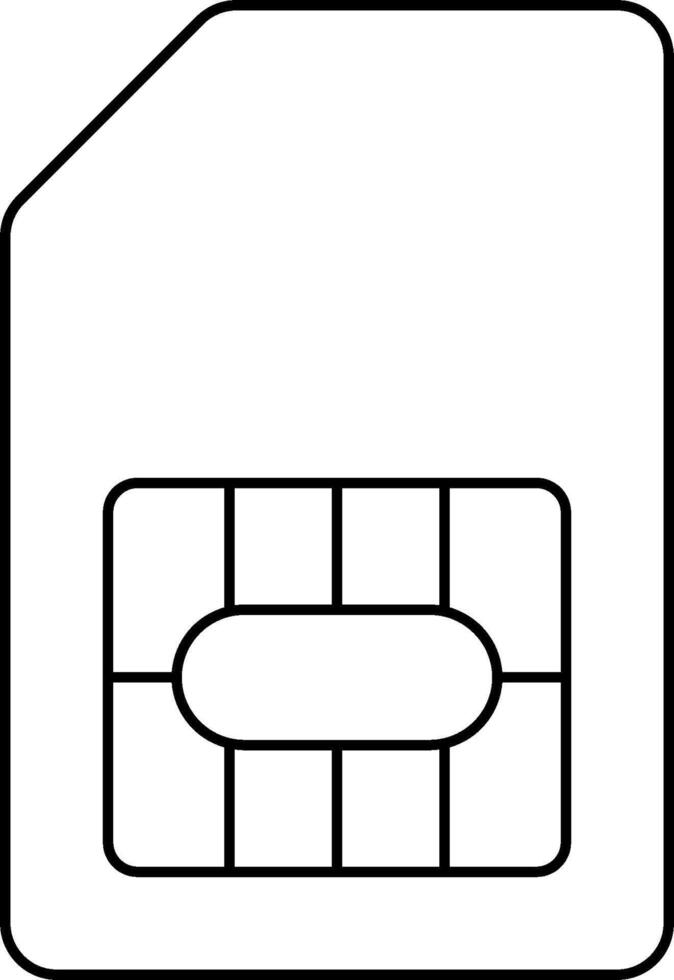 Sim card icon vector