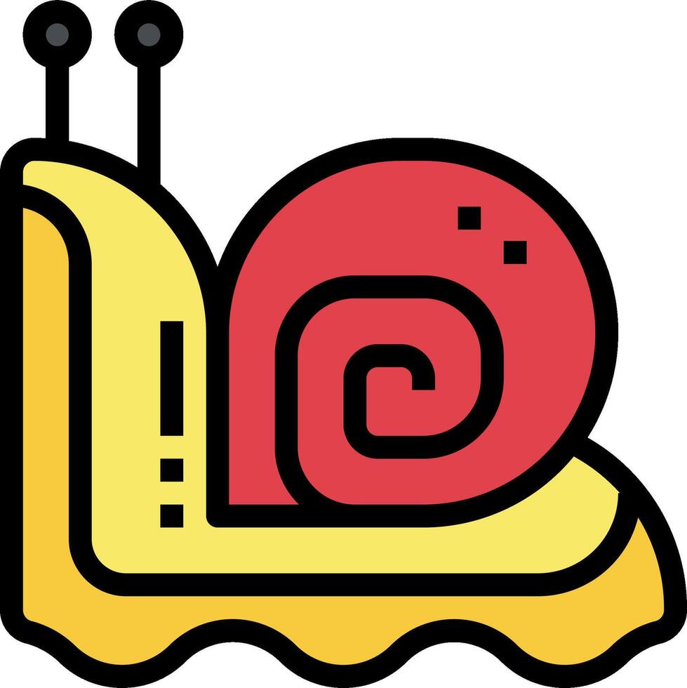 A snail icon on a white background vector
