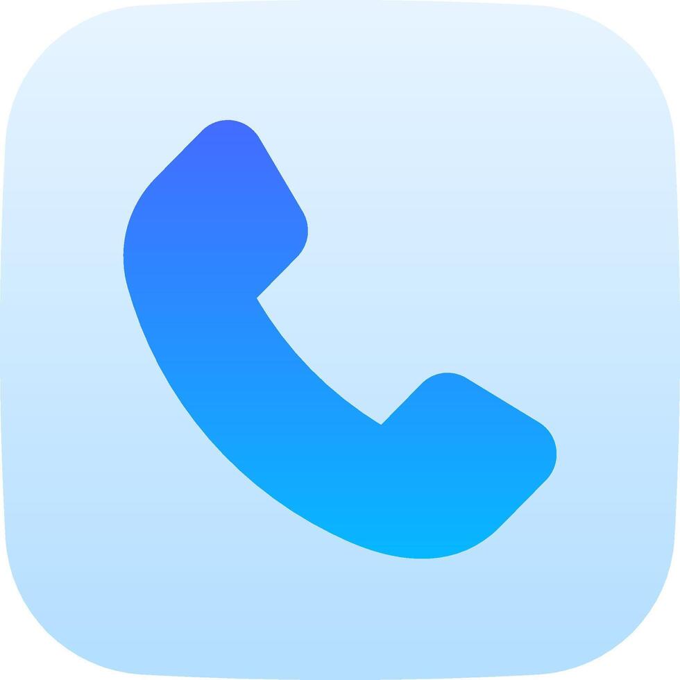 The icon for a phone call on a blue background vector