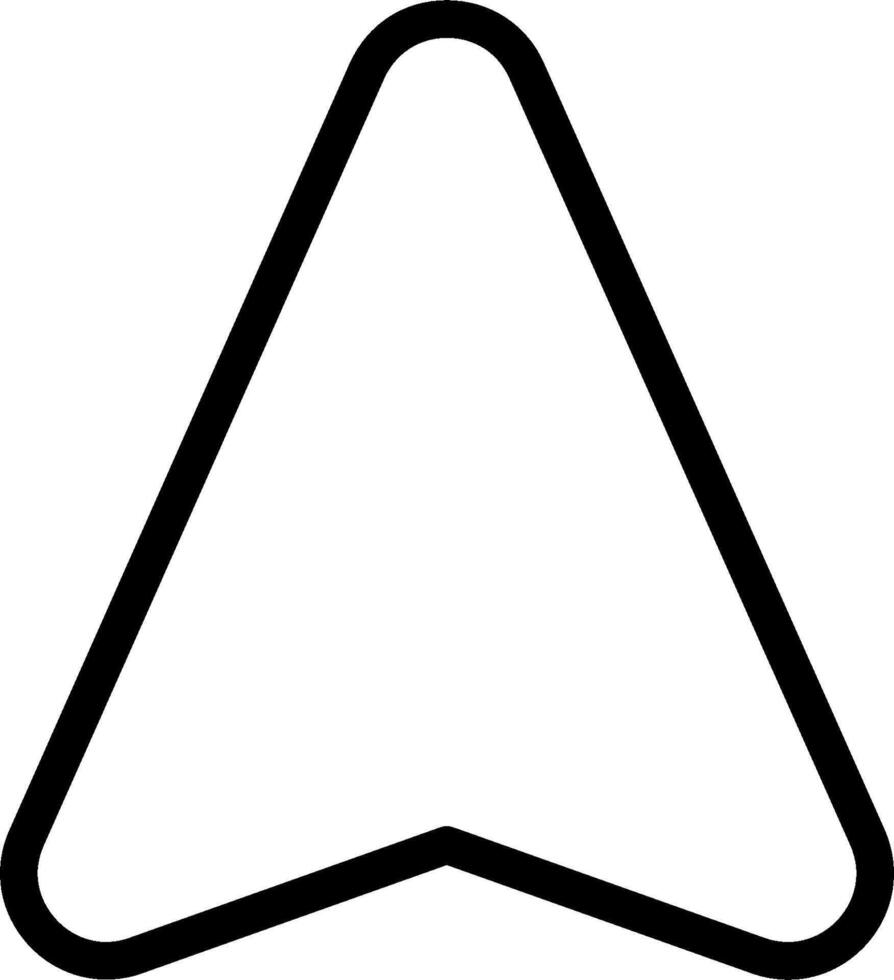 A black and white arrow pointing to the left vector