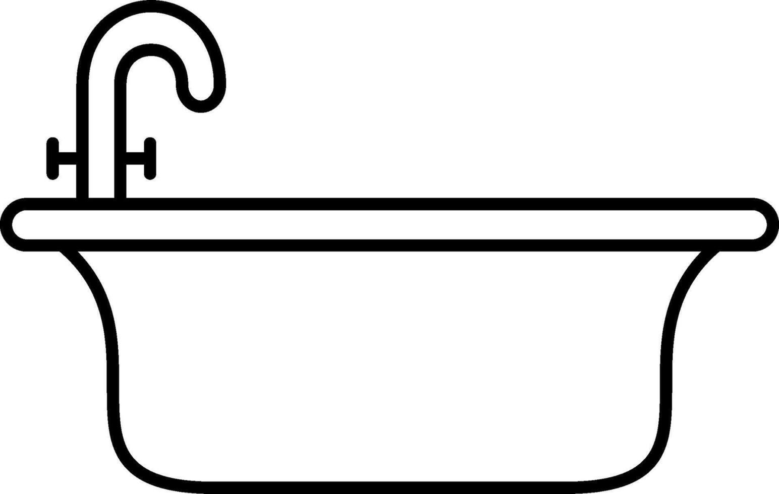 Bathtub icon illustration vector