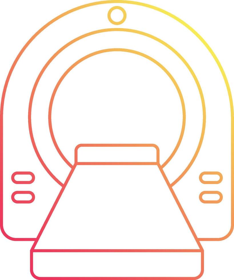 Mri machine icon illustration vector