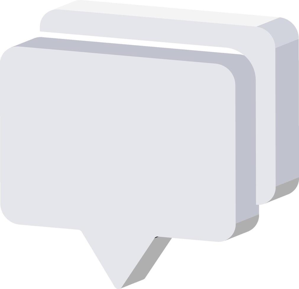 A speech bubble icon on a white background vector