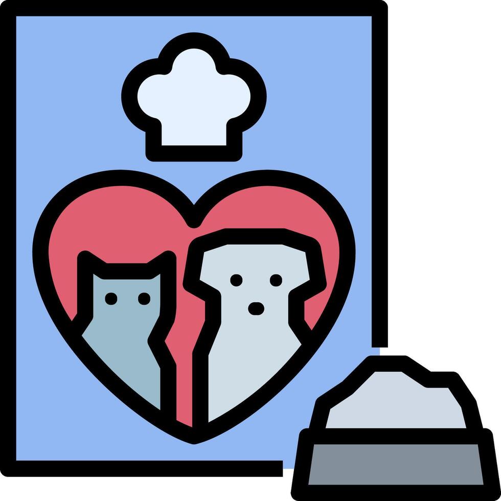A dog and cat are sitting in front of a heart shaped box vector