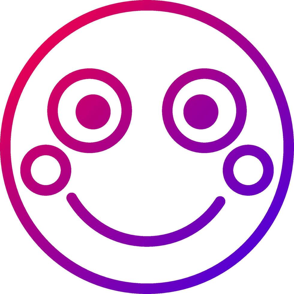 A smiley face with two eyes and a nose vector