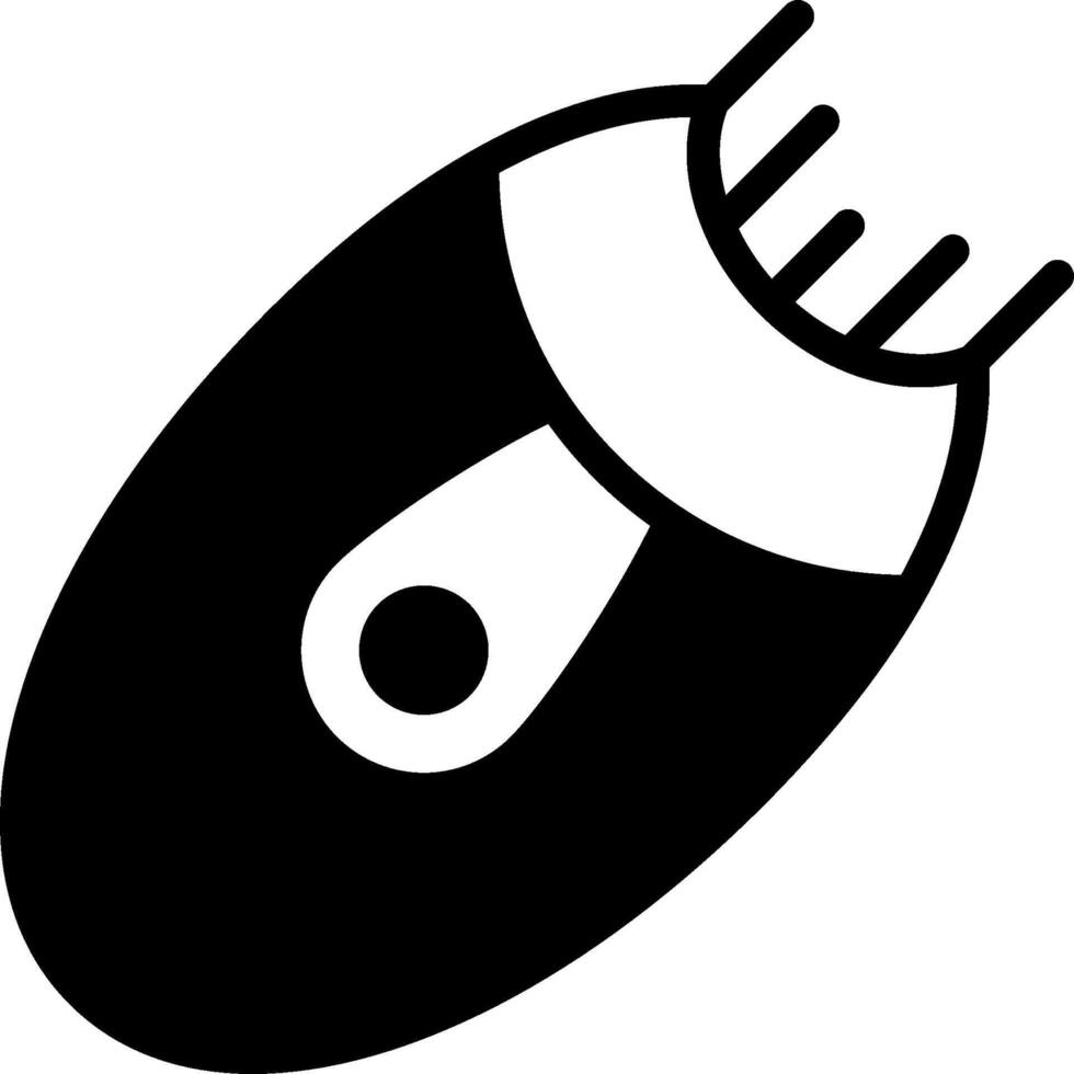 A black and white image of a hair dryer vector