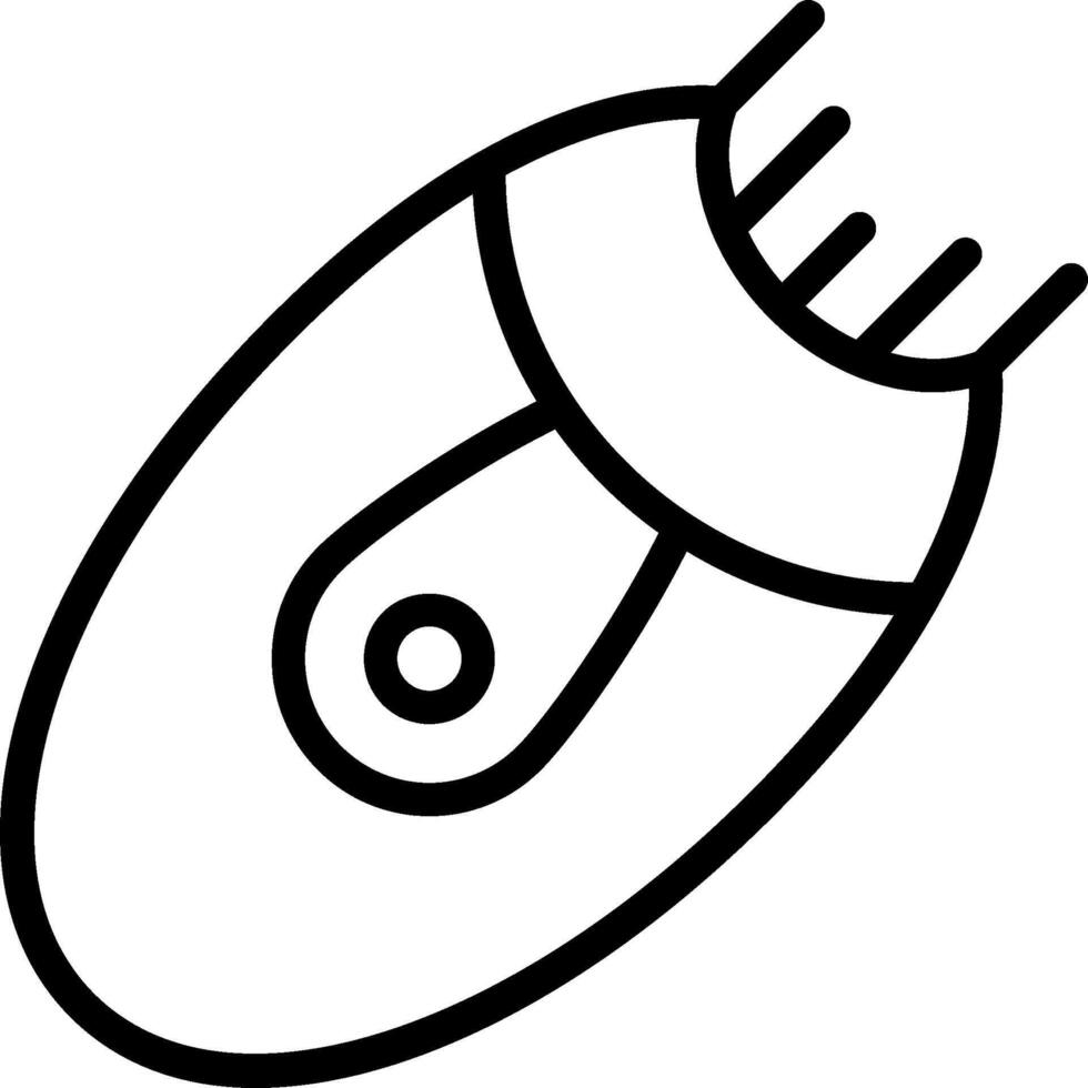 A black and white drawing of a hair dryer vector
