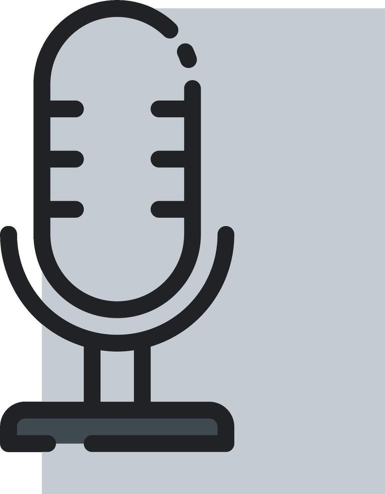 A microphone icon on a white background vector