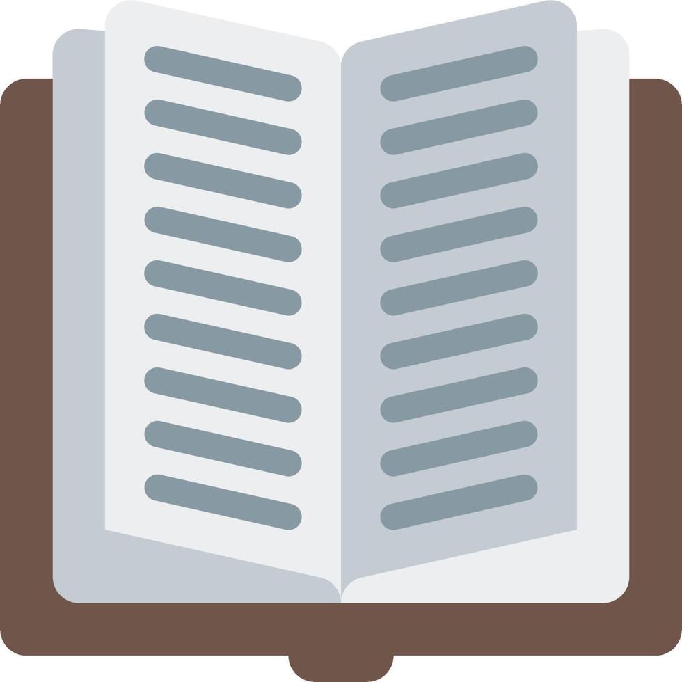 An open book icon on a white background vector