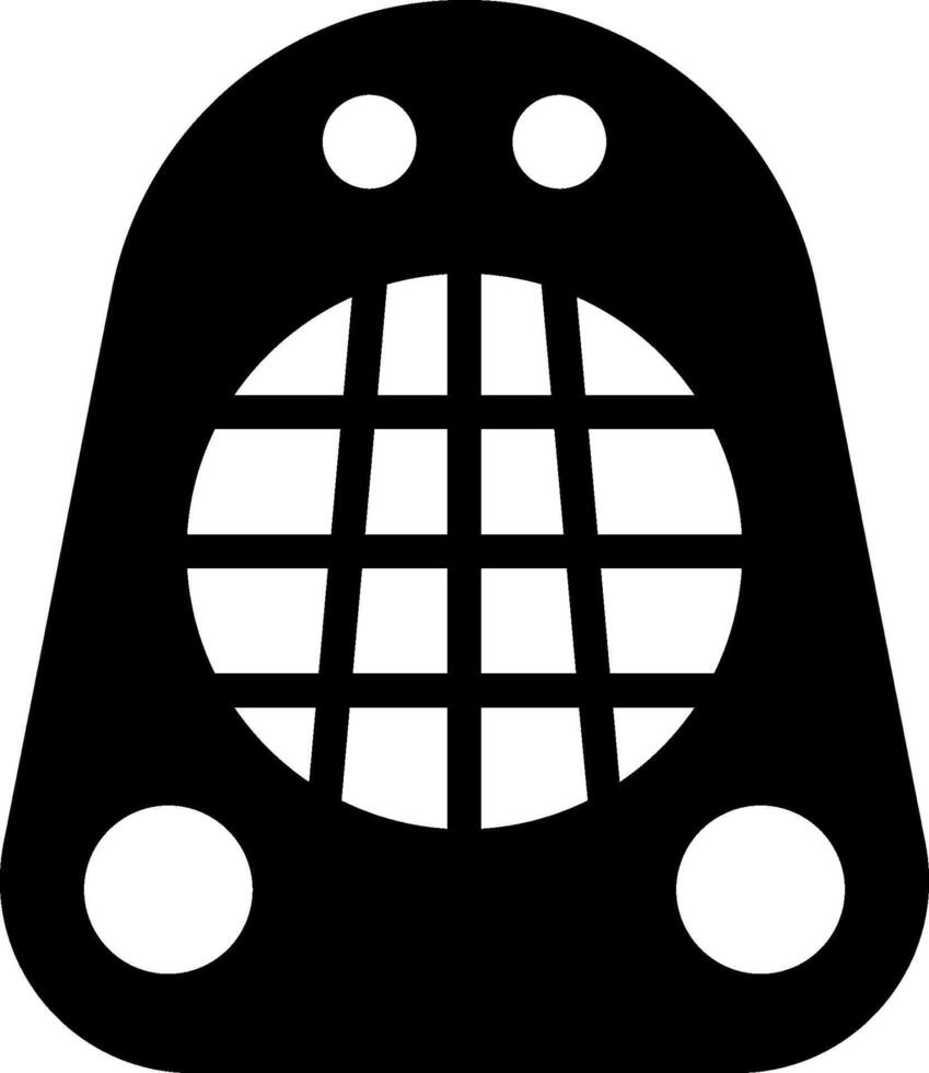 A black and white image of a grill vector