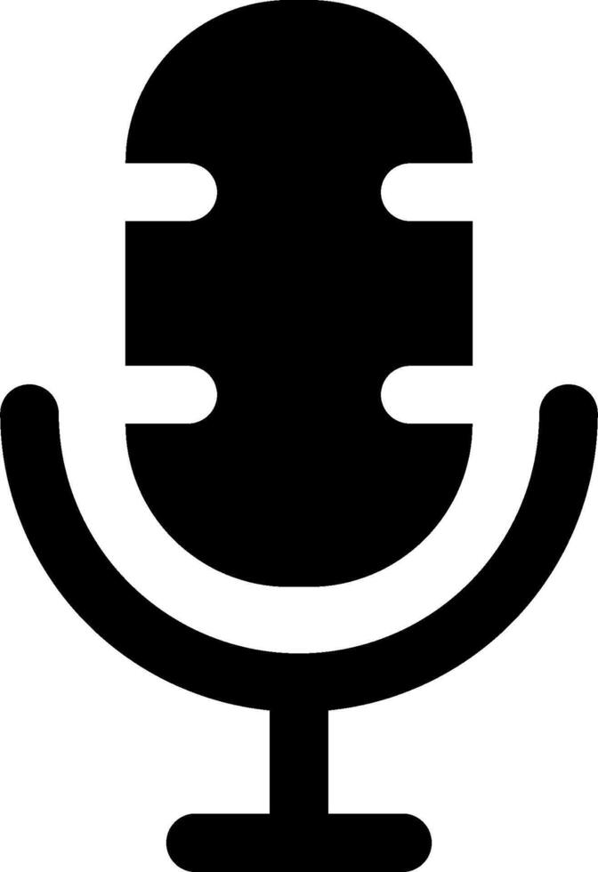 A microphone icon on a white background vector