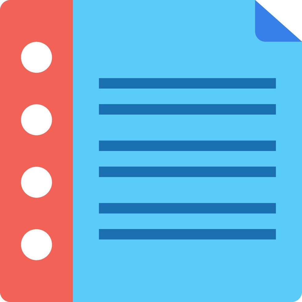 A blue folder with a red dot on it vector