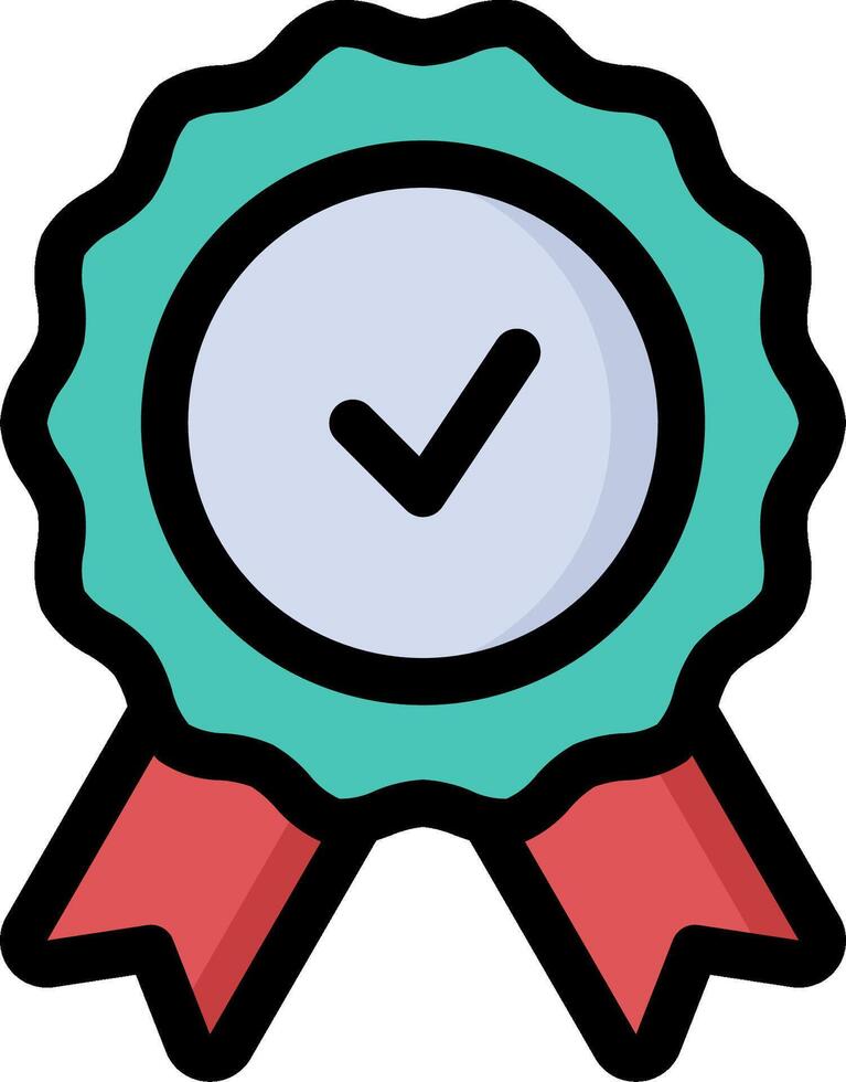 A certificate icon with a check mark vector