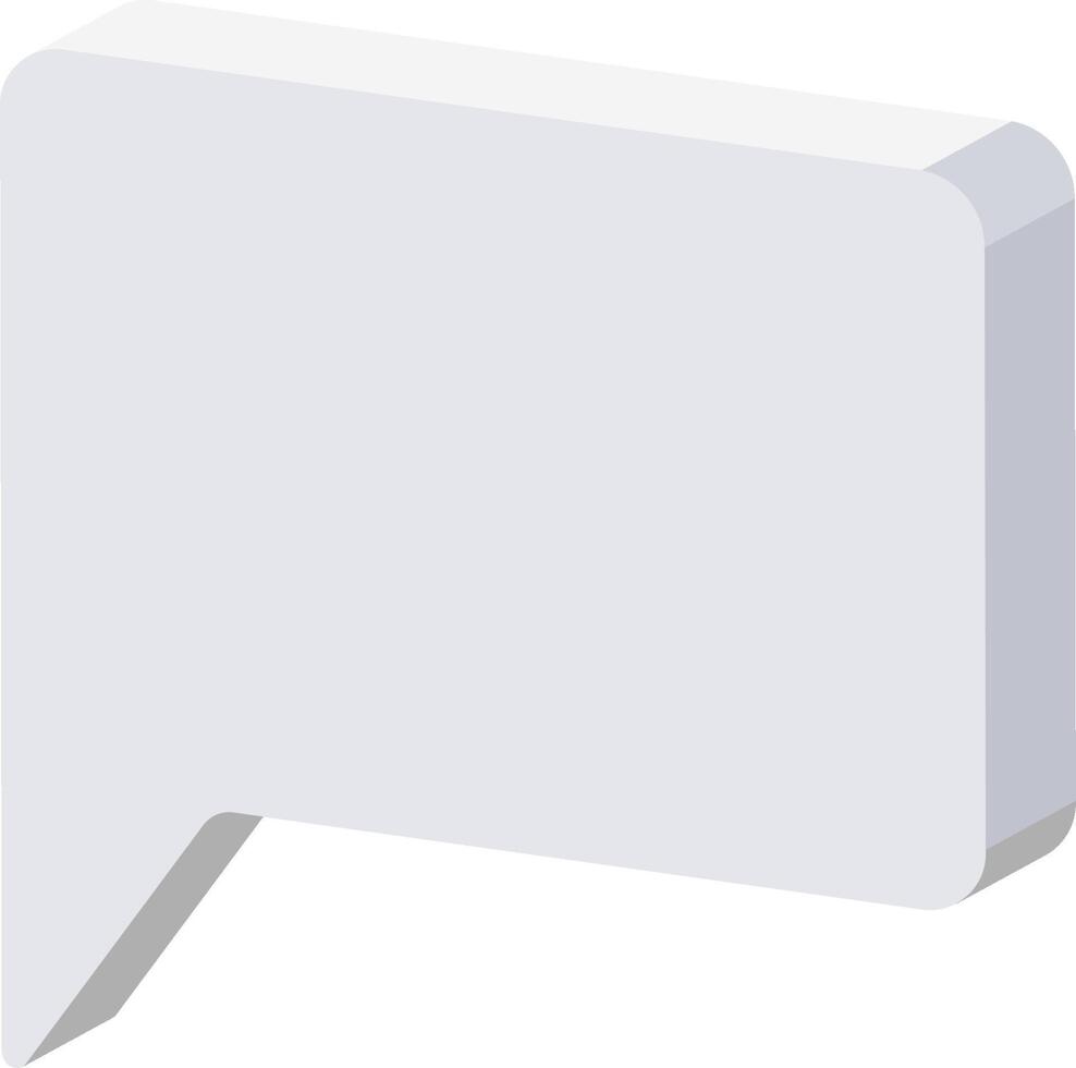 A speech bubble icon on a white background vector
