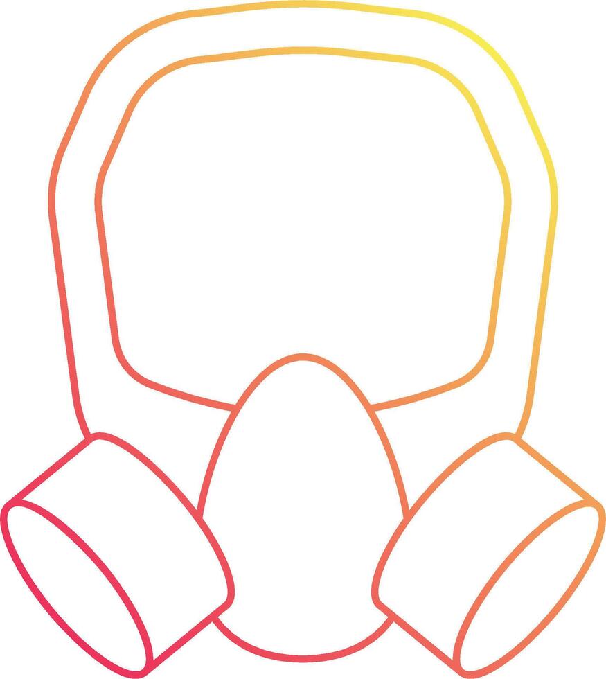 A gas mask icon on a white background vector