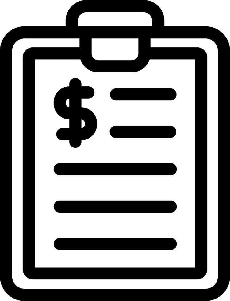 Clipboard with dollar sign icon vector