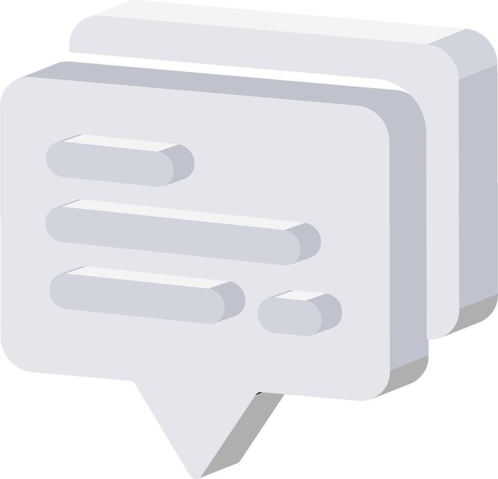 A speech bubble icon with a speech bubble vector