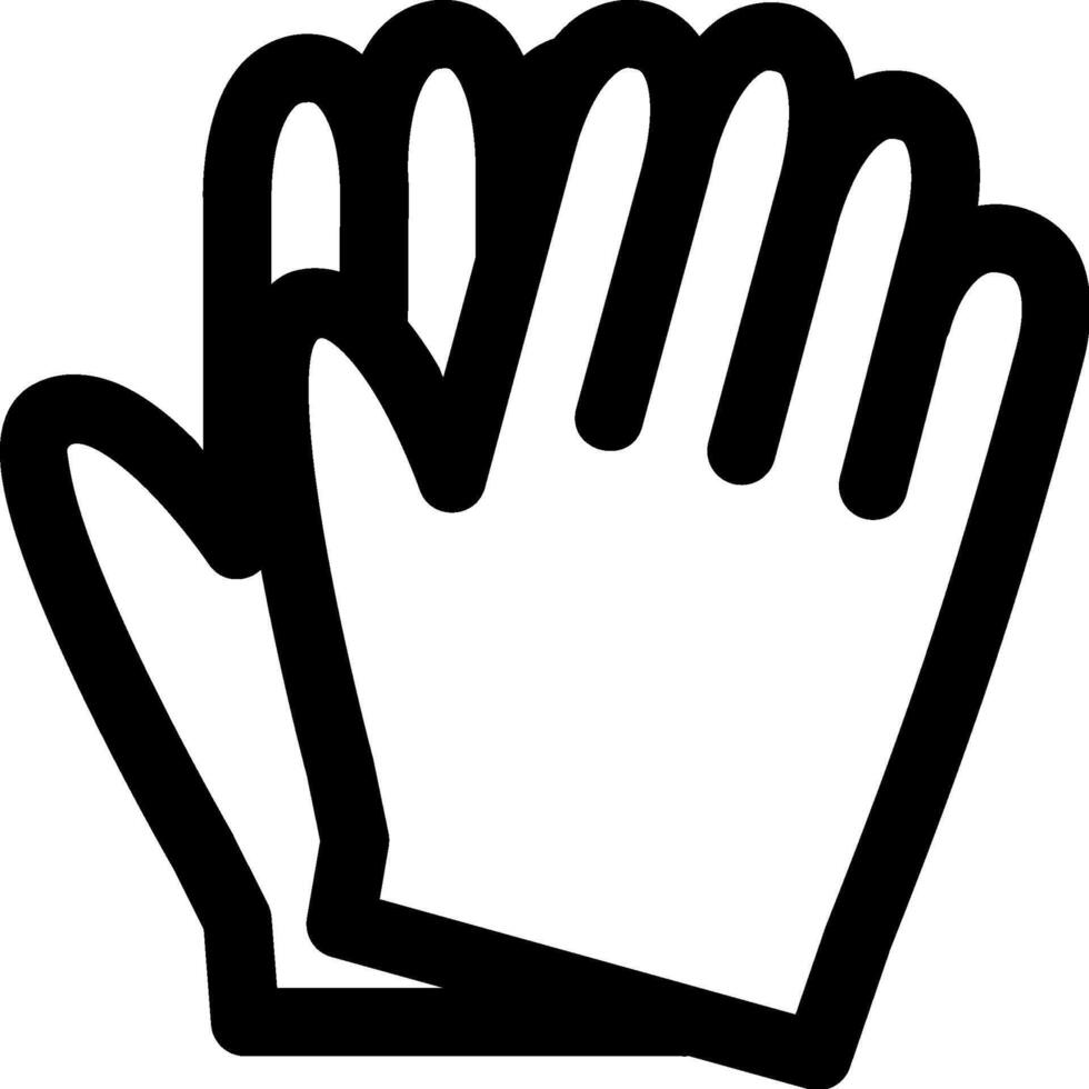 Gloves icon on white background vector