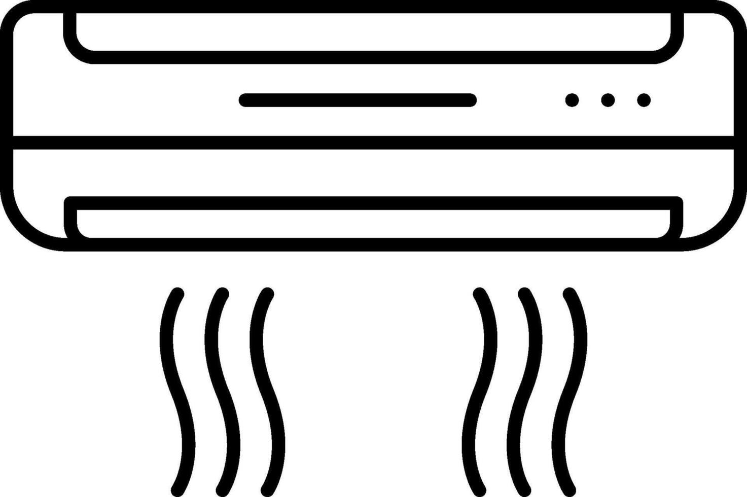 Air conditioner icon vector