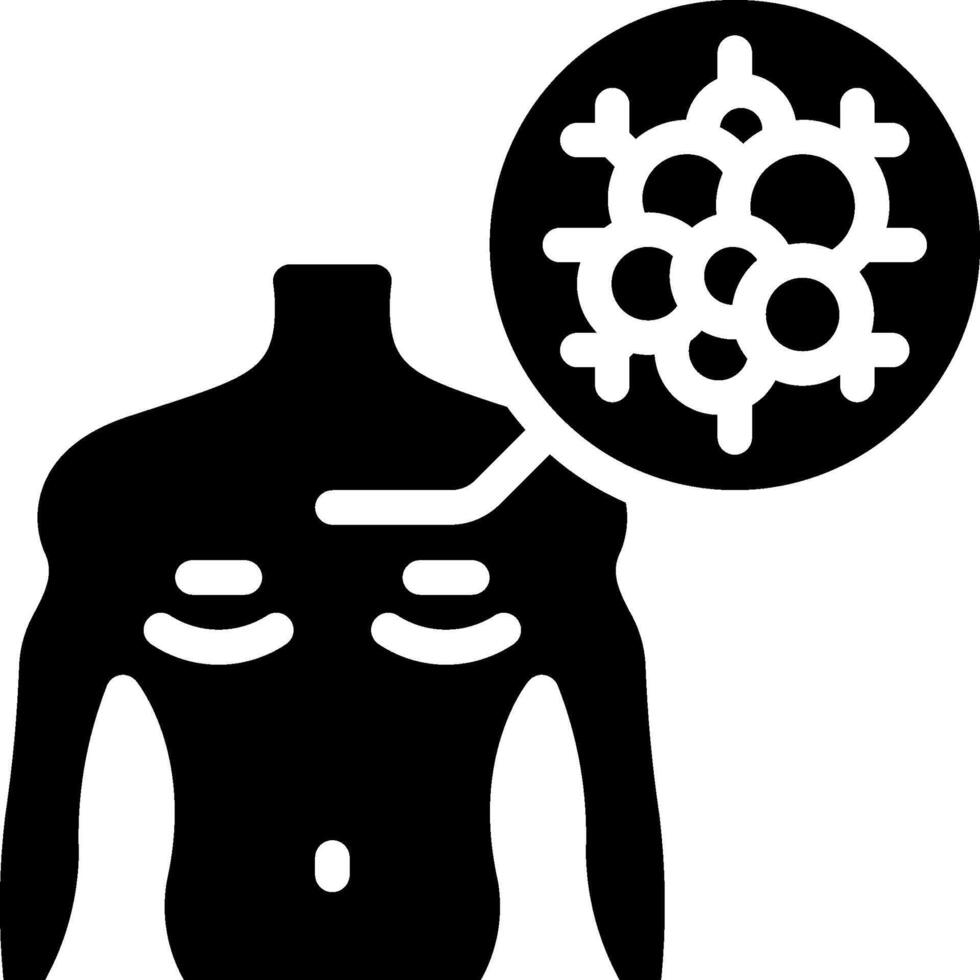 A black and white silhouette of a man with a brain vector