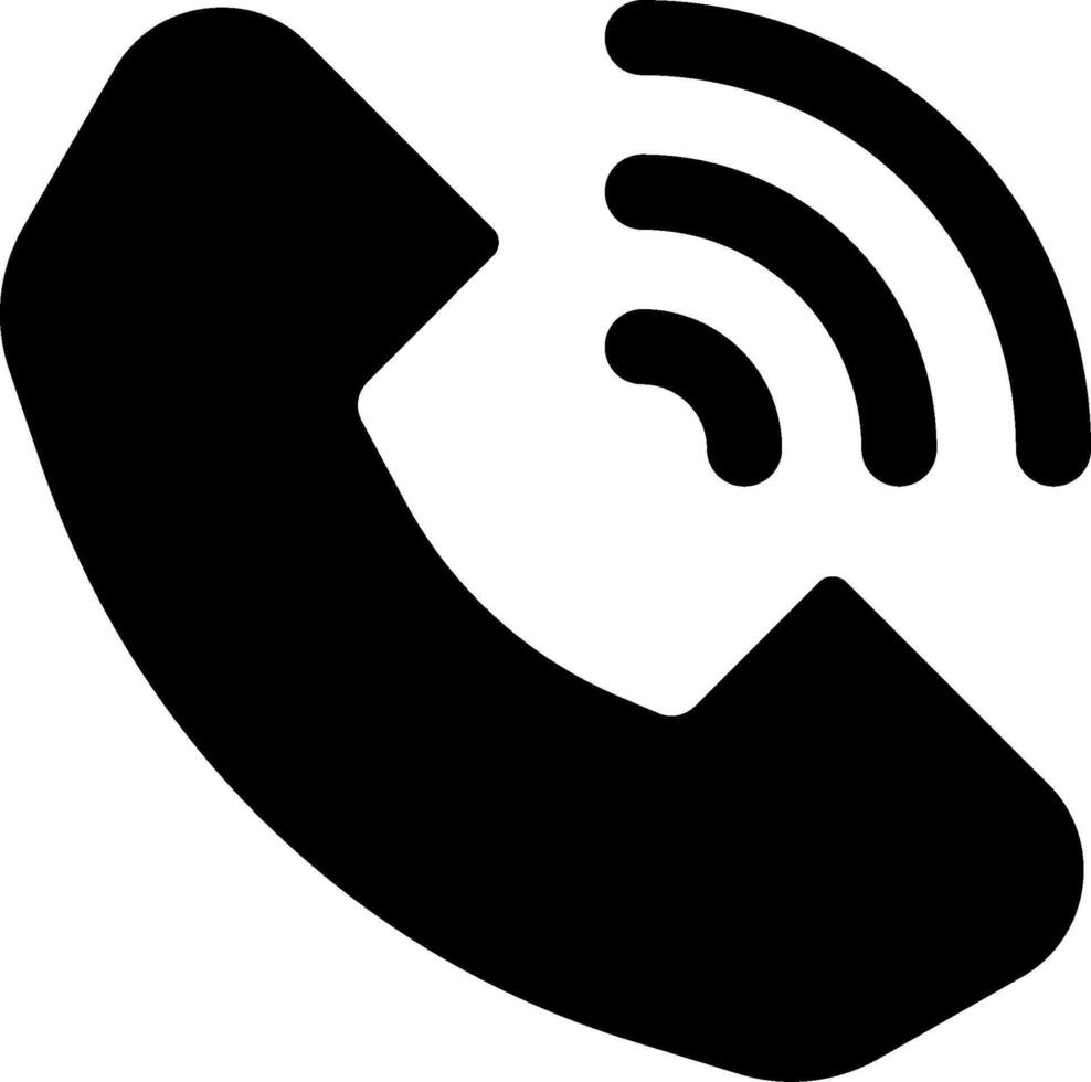 A phone icon with a phone and a phone icon vector