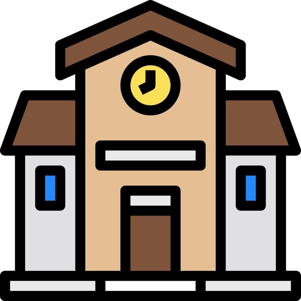 School building clipart vector