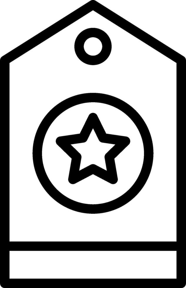 A black and white icon of a star on a house vector