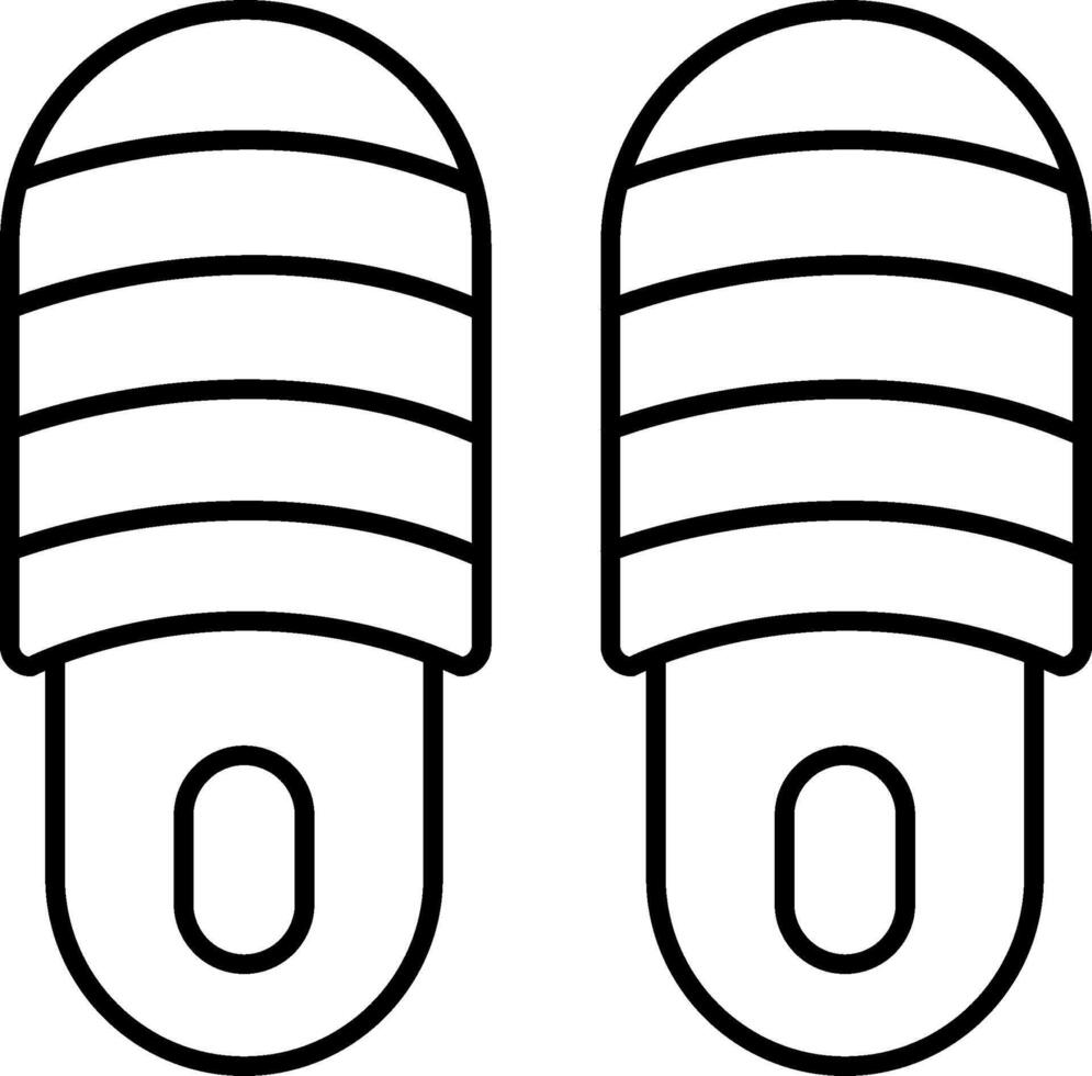 Two black and white shoes with stripes on them vector