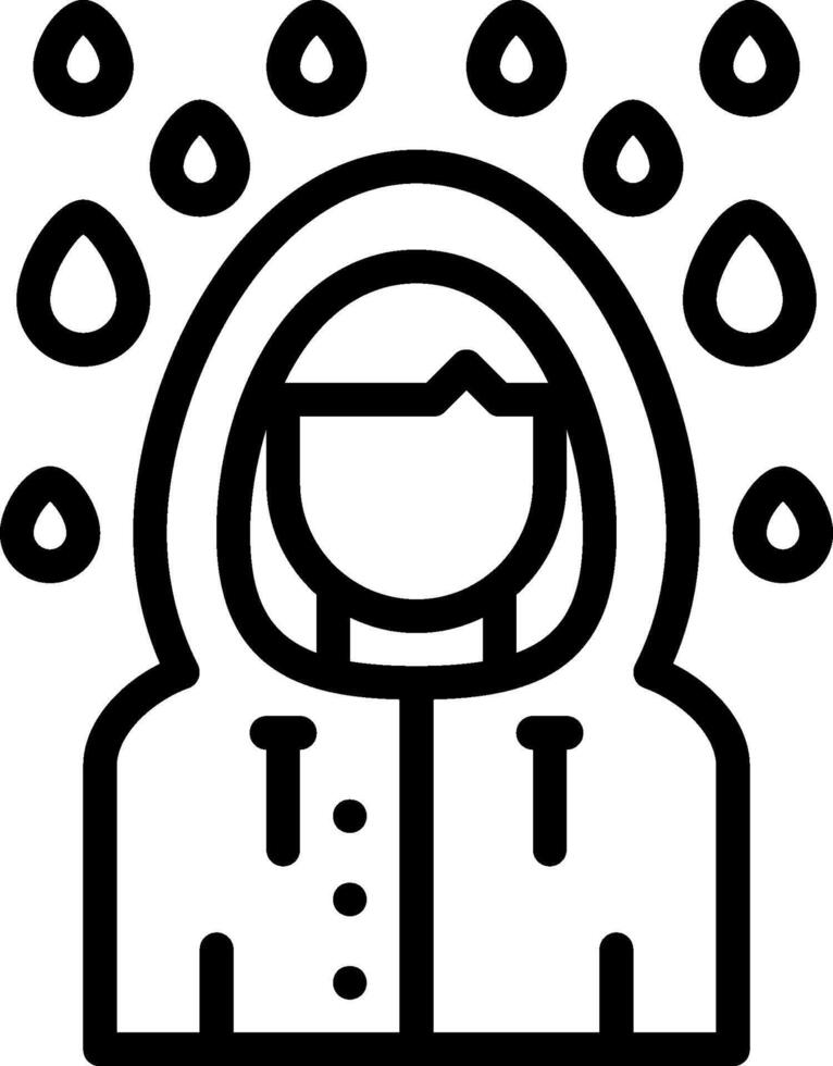 Rainy day icon illustration vector