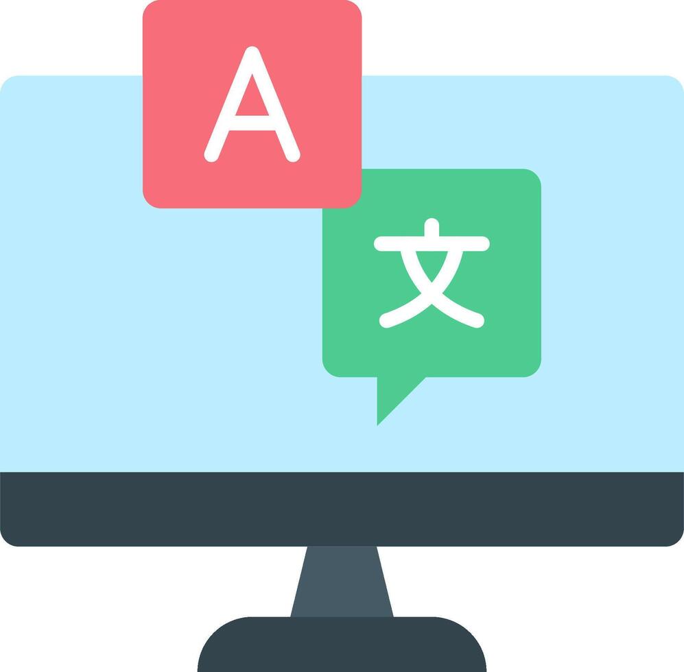 Chinese language learning app icon vector