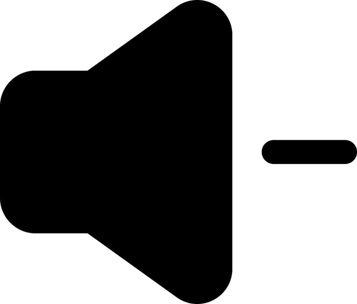 A black and white icon of a speaker vector