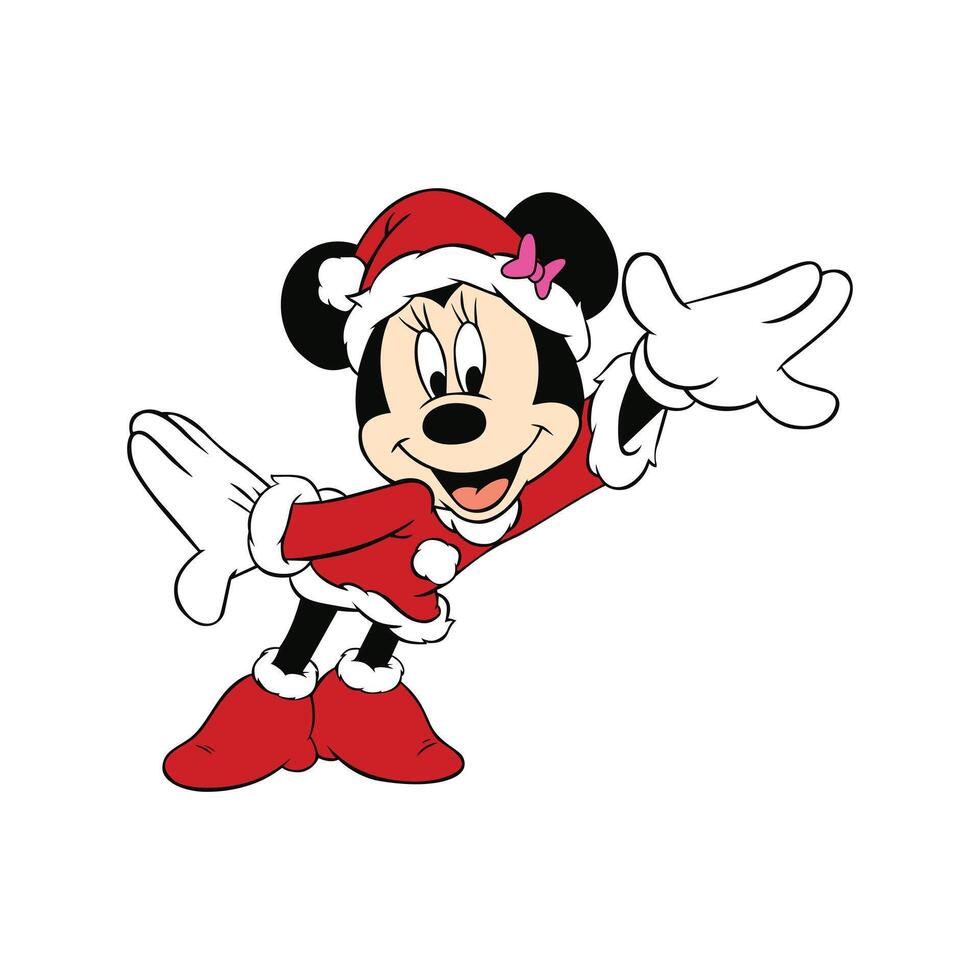 Cute Minnie Happy vector