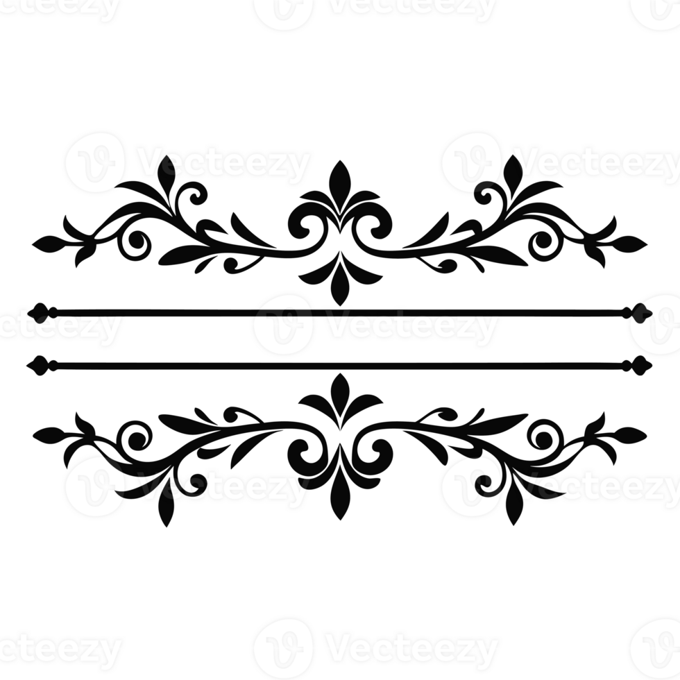 A black and white drawing of a scroll png
