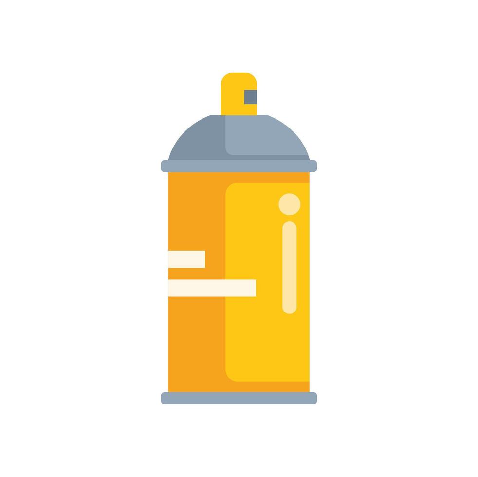Yellow spray paint can delivering vibrant color for creative projects vector