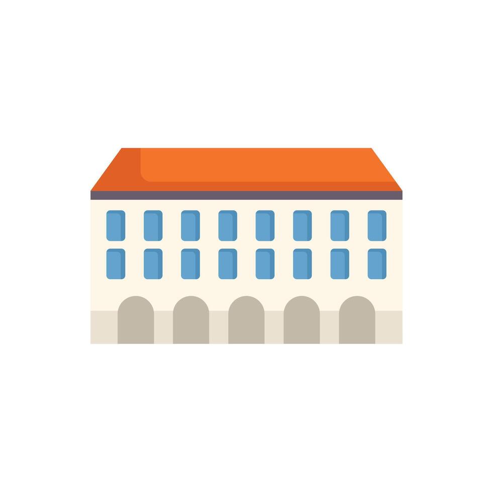 Big city hall building with arches is showing government power vector