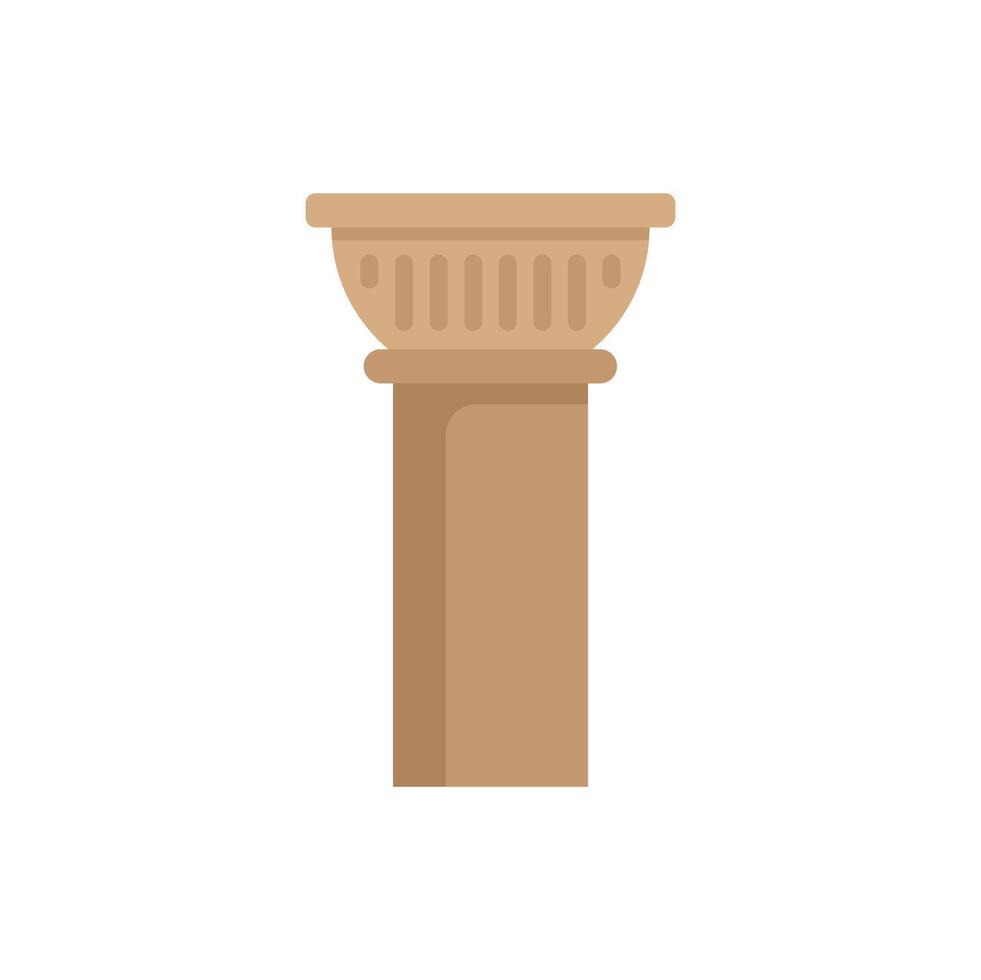 Antique column representing classical architecture and history vector