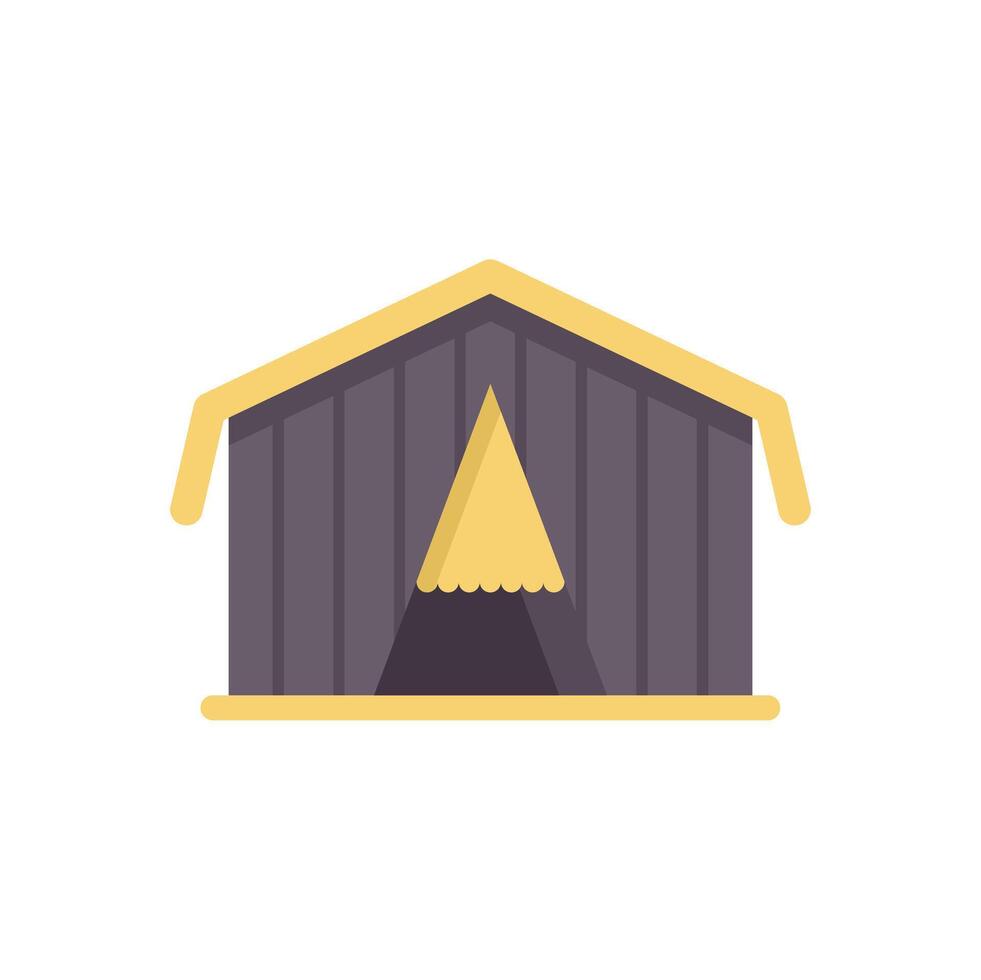 Simple minimalist vector icon of a circus tent top