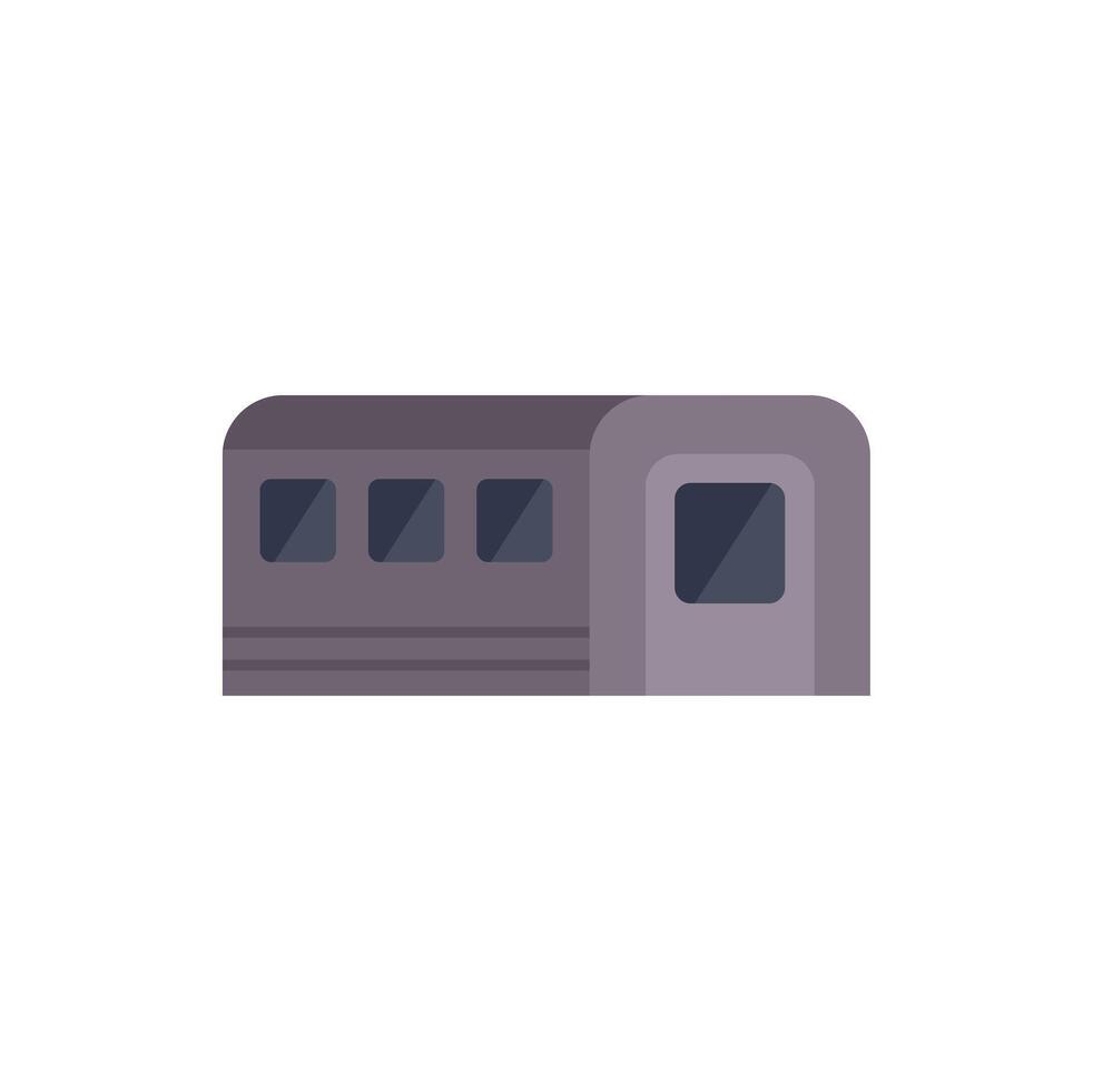 Modern high speed train wagon flat icon design vector