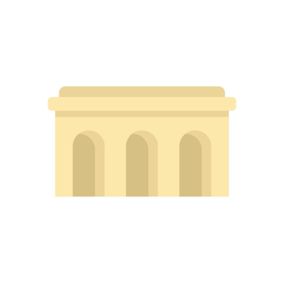 Triumphal arch standing on solid ground as a symbol of victory and achievement vector