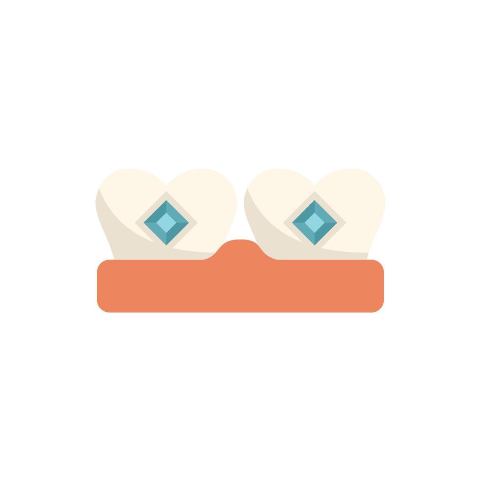 Teeth grill shining with diamonds, dental care and hip hop style accessory illustration vector