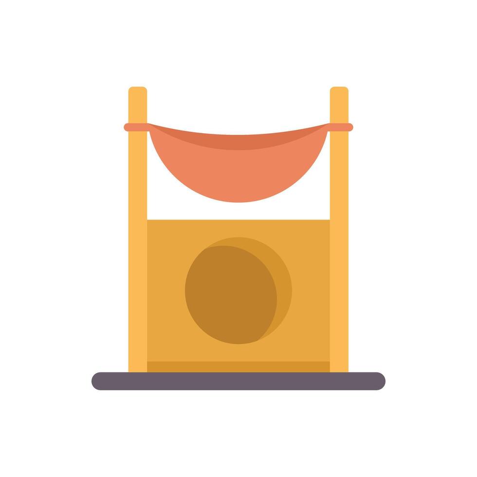 Cat playground with hammock providing entertainment for your feline friend vector