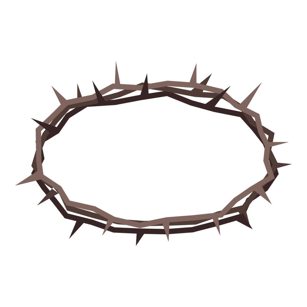 Crown of thorns representing suffering and sacrifice of jesus christ vector
