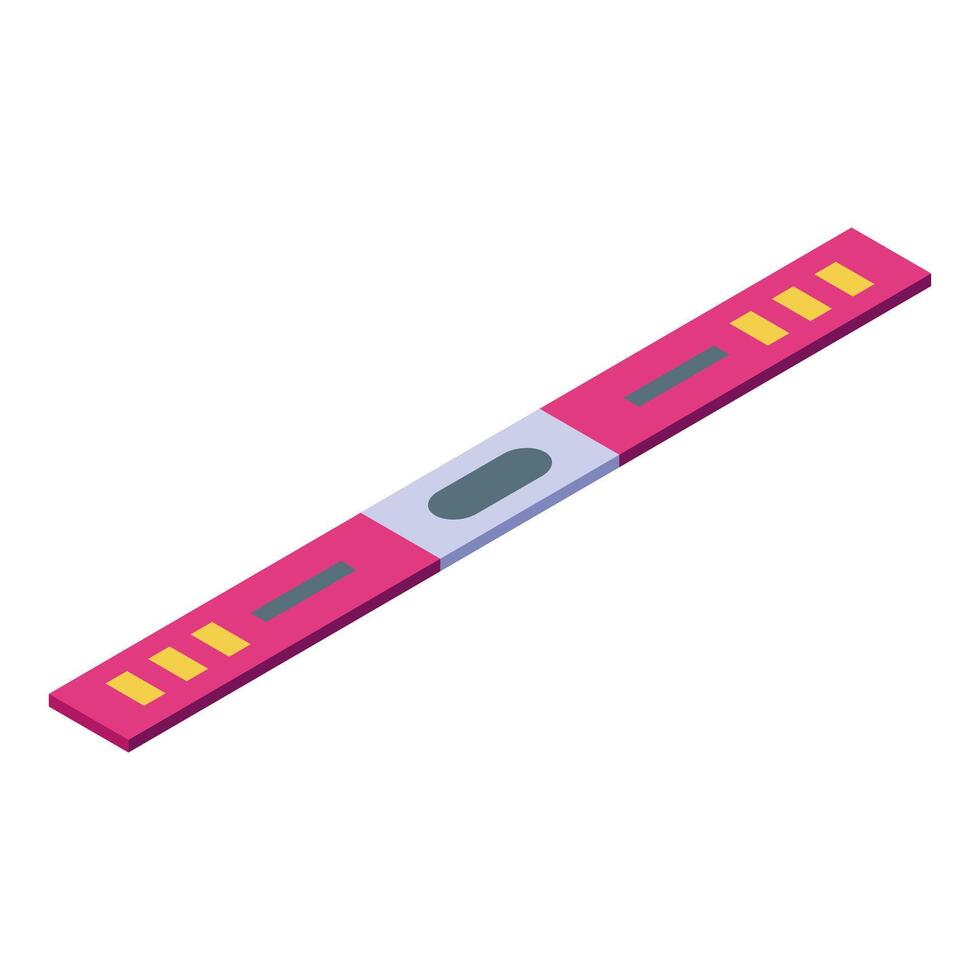 Positive pregnancy test showing two lines confirming pregnancy vector