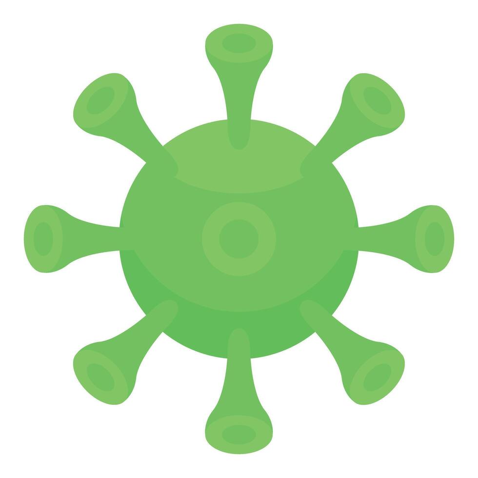 Green virus cell spreading infection through respiratory system vector