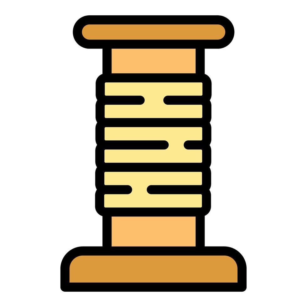 Cat scratching post icon representing pet accessories for cats vector