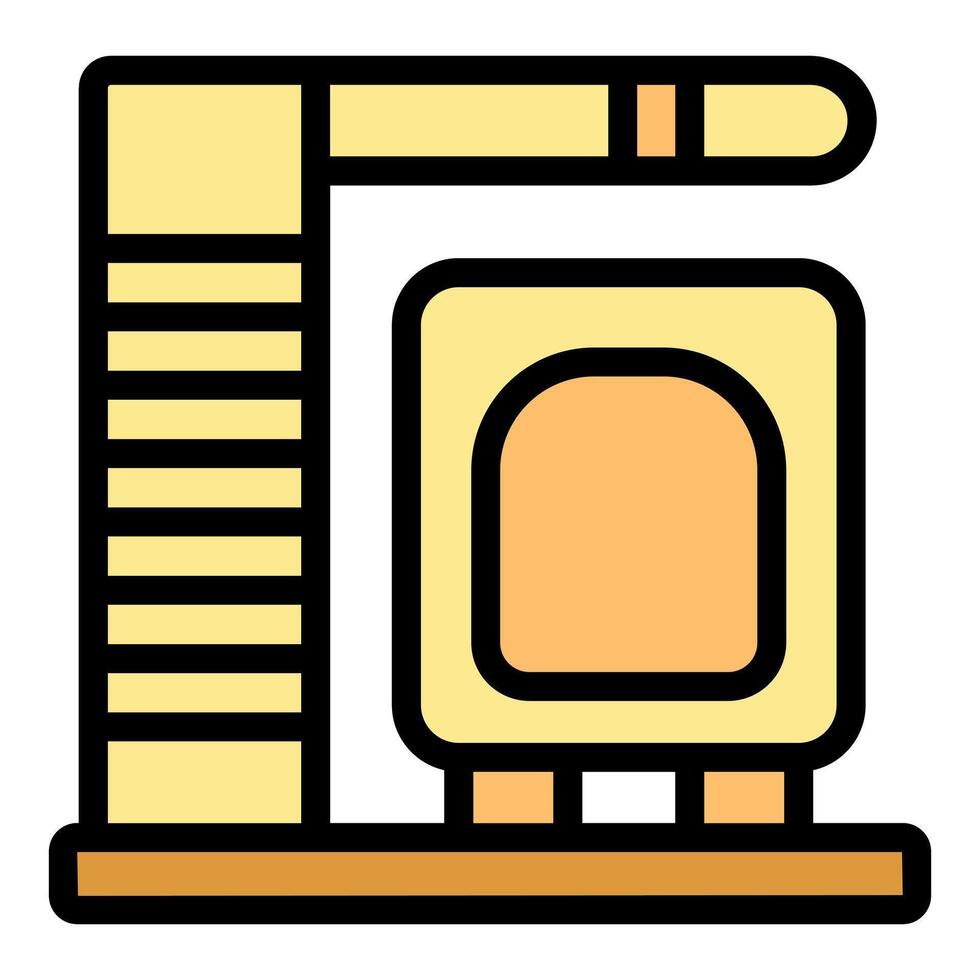 Cat tree with scratching post providing endless fun for feline friends vector