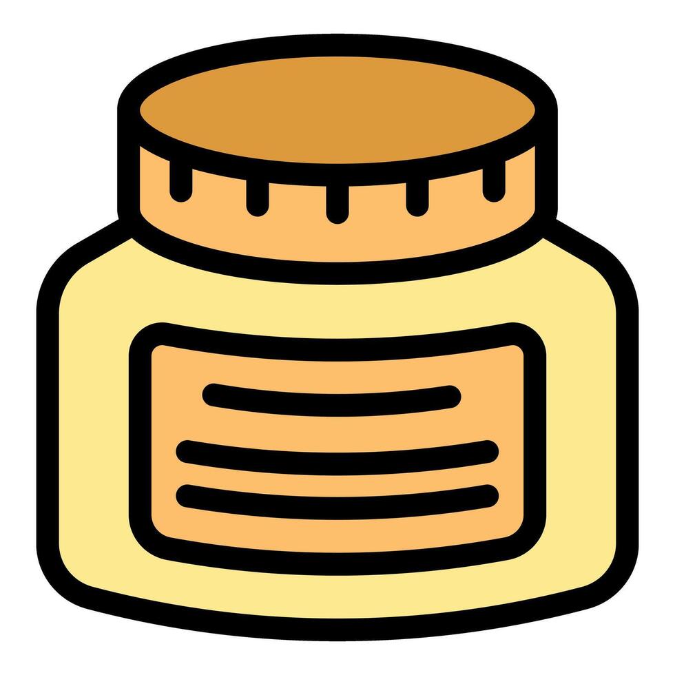 Honey jar icon representing sweet food product vector