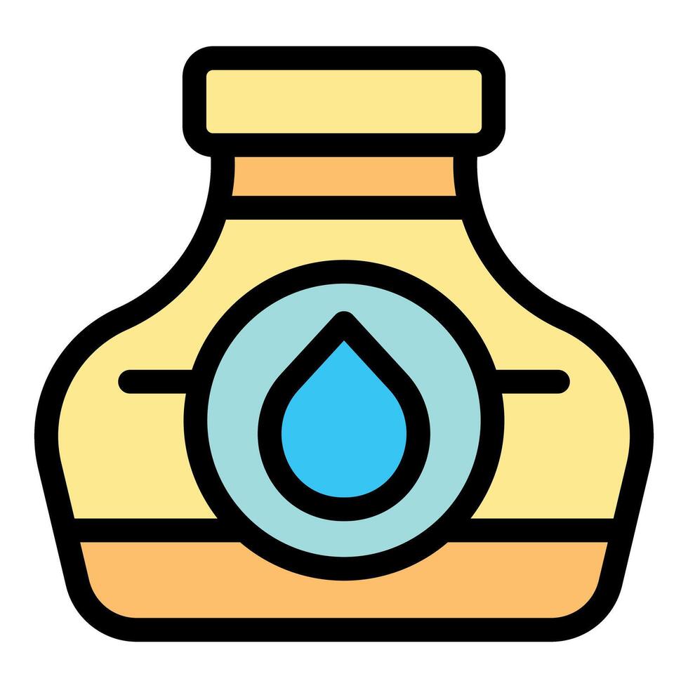Water based ink bottle for drawing and painting vector