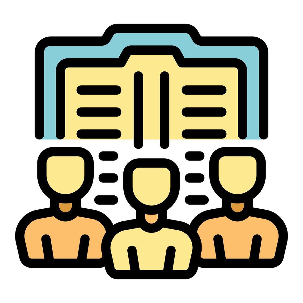 Students studying together for university degree exam vector